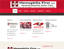 Tablet Screenshot of hemophiliafirst.com